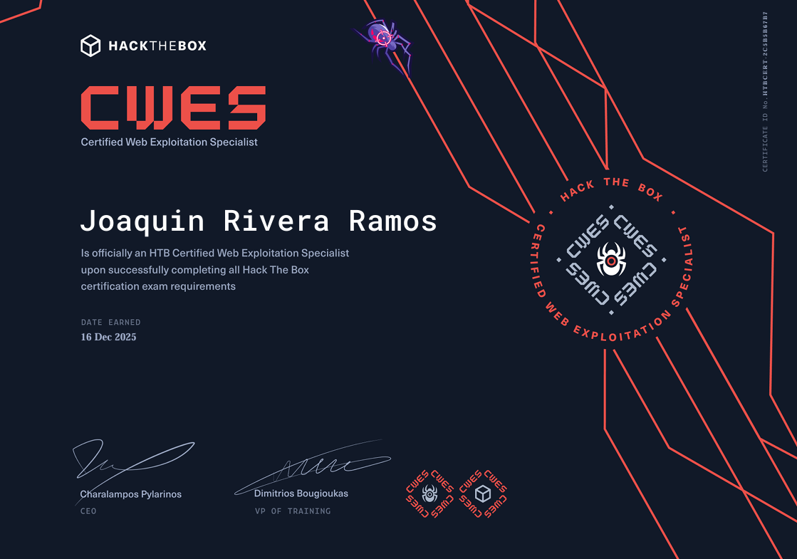 Certificado CWES